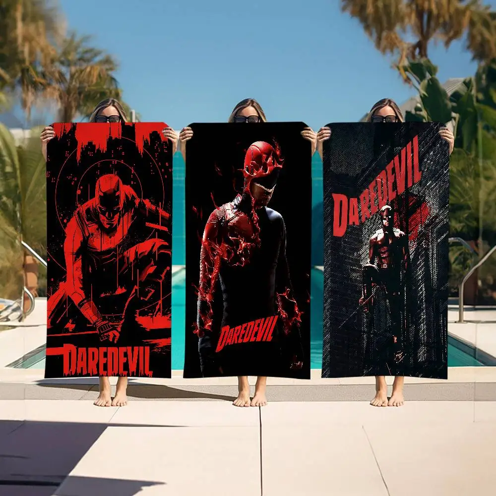 Movie Cool Man D-Daredevil Beach Towel Colorful Bath Towels for Girl Microfiber Quick Dry Custom Sand Free Beach Yoga Spa Pool
