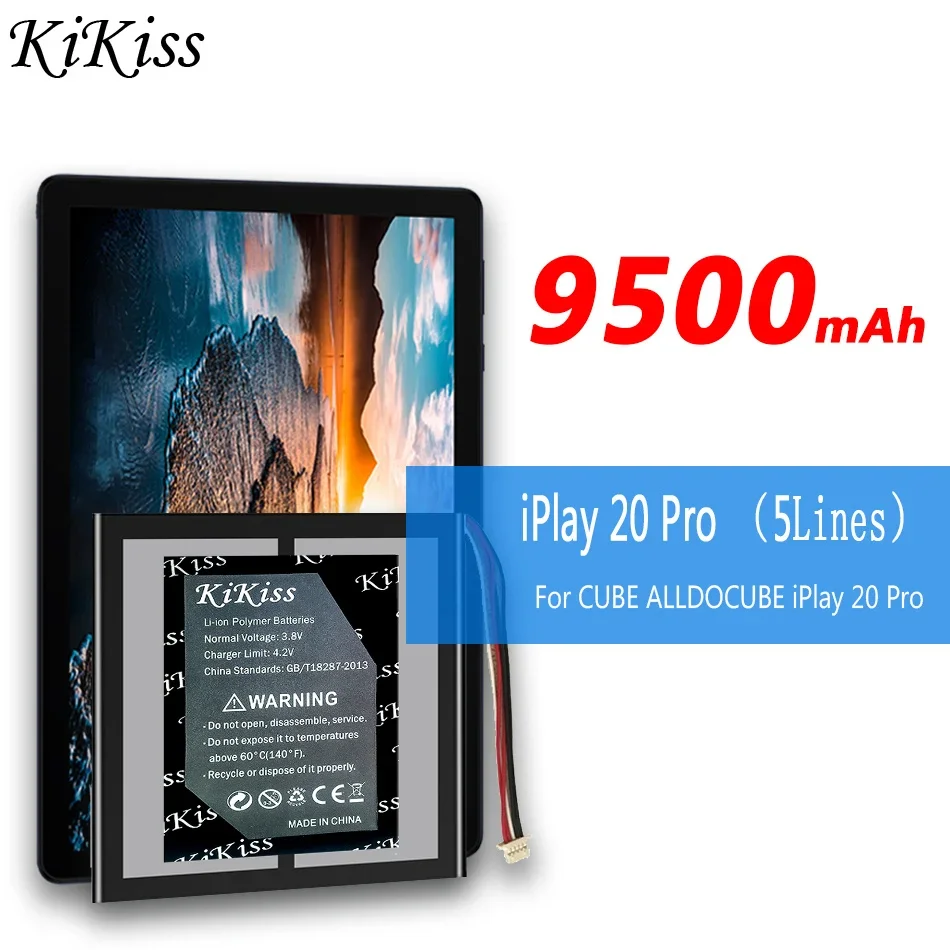 

9500mAh KiKiss Powerful Tablet Battery for CUBE ALLDOCUBE iPlay 20 Pro 20Pro