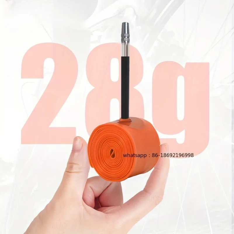 

1 шт. ультралегкая велосипедная камера 28 г, 700x18/25/28/32, для шоссейного велосипеда, материал ТПУ, длина 65 мм, французский клапан