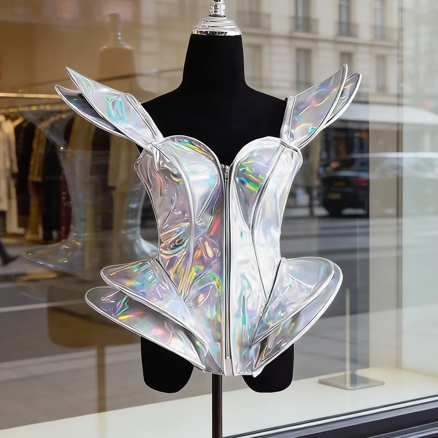 

Women Corset Vest Shiny Pu Leather Bustier Stage Costume Lace Up Boned Bodice With Zipper Slimm Fit Tops For Club Party