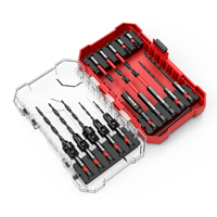 24PCS Countersink Drill Bit Set, Tapered Drill Bits Kit for Woodworking, Counter Sink Drill Bits with Storage Box