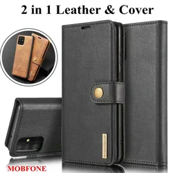 2 in 1 Cover For Samsung Galaxy A55 A35 A15 A51 A36 A16 A56 A54 Leather Case Separable Magnet Flip Book Cover A52S A52 A72 Bags