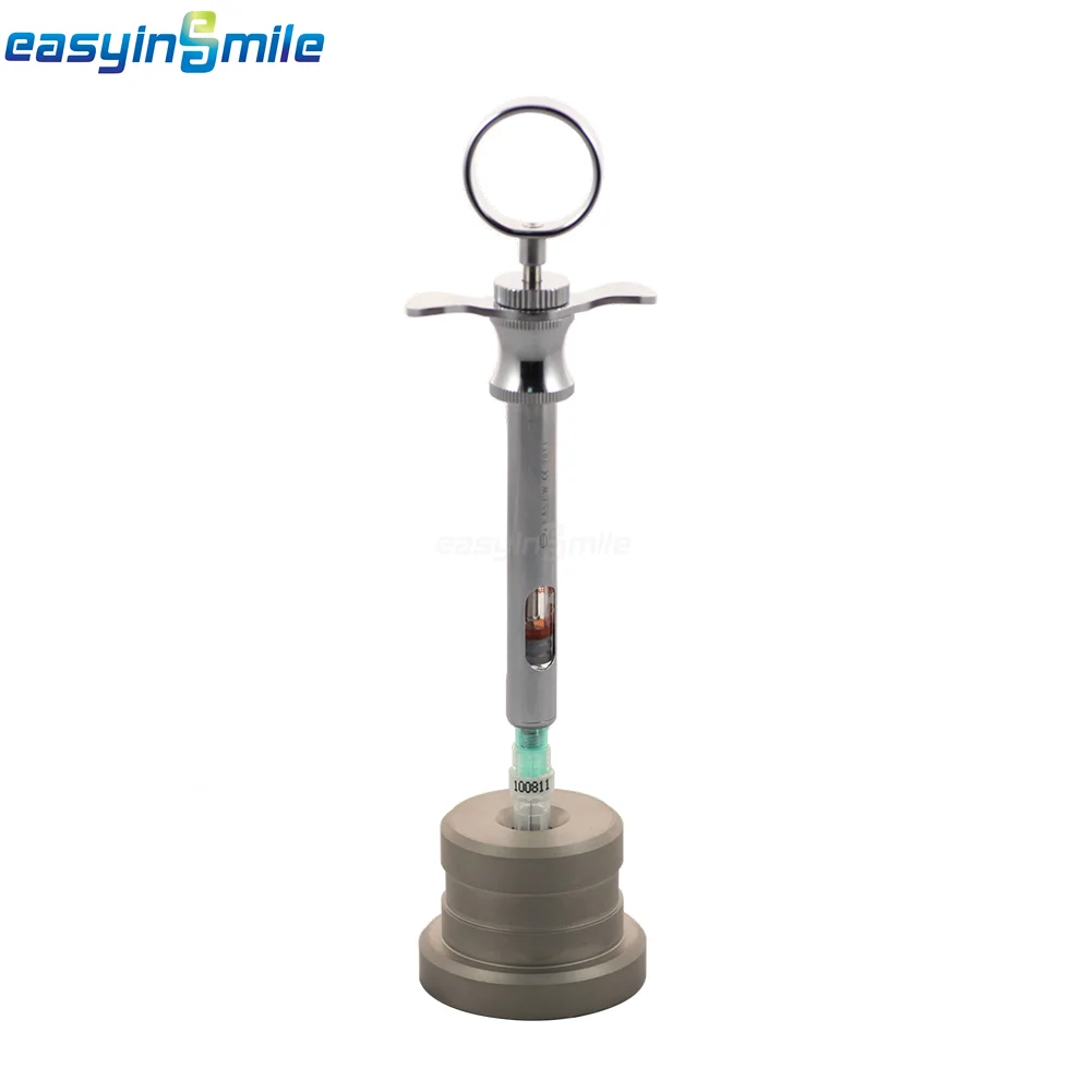 EASYINSMILE Dental Syringe Needle Holder Base Organizer Stainless Steel Base Anti-slip 0.4KG