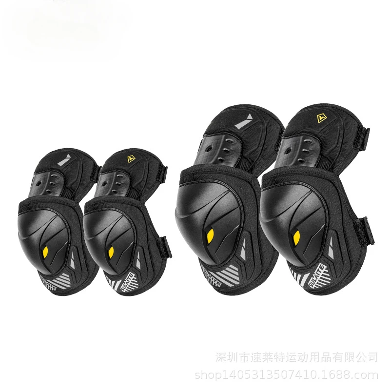 Motorcycle Kneecap Riding Leg Guard Anti-Fall Elbow Guard off-Road Motorcycle Racing Equipment Windshield Sports Kneecaps