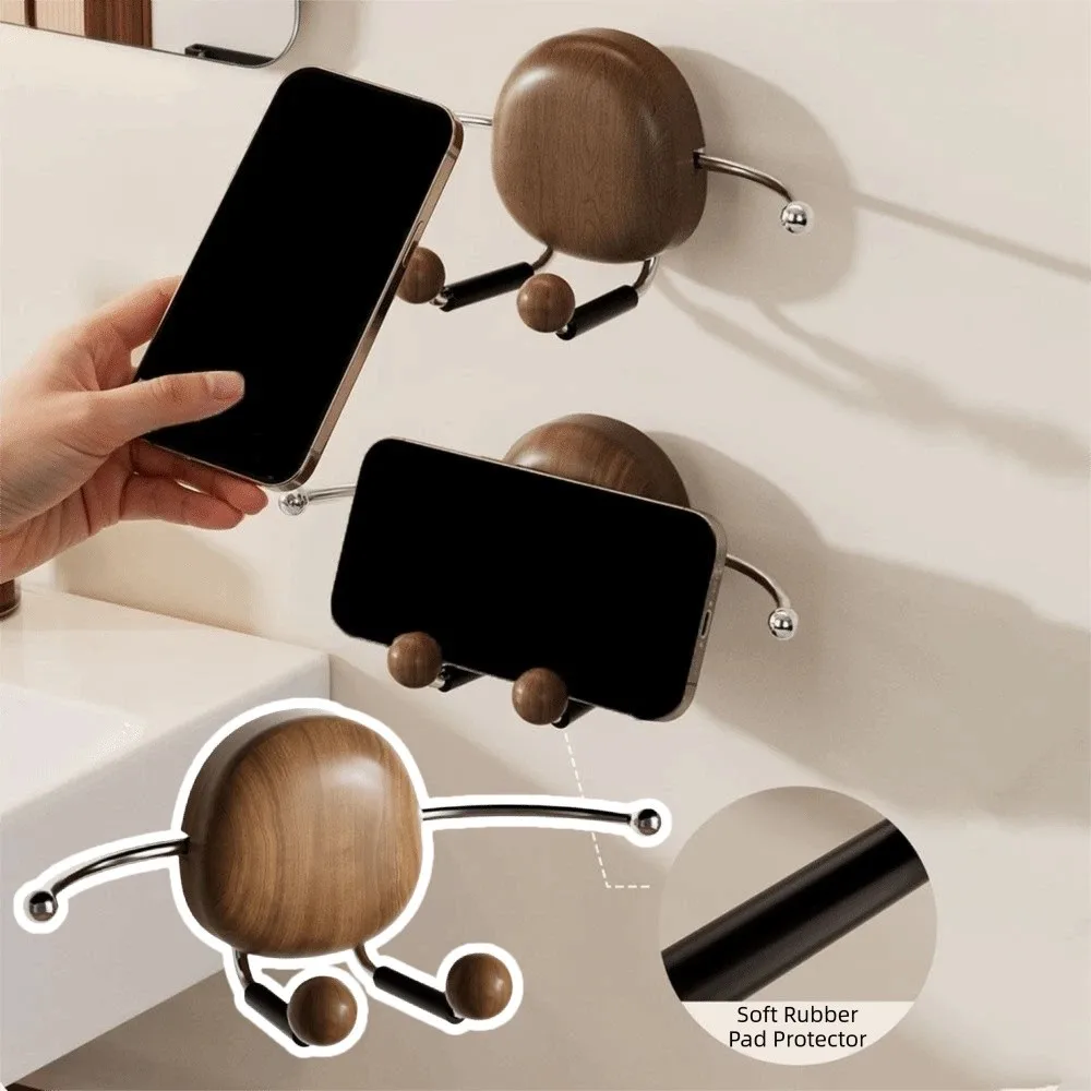 

Stainless Steel Wall Mounted Organizer Rustproof with 4 Hooks Rustic Wall Mounted Hanger Decorative Removable