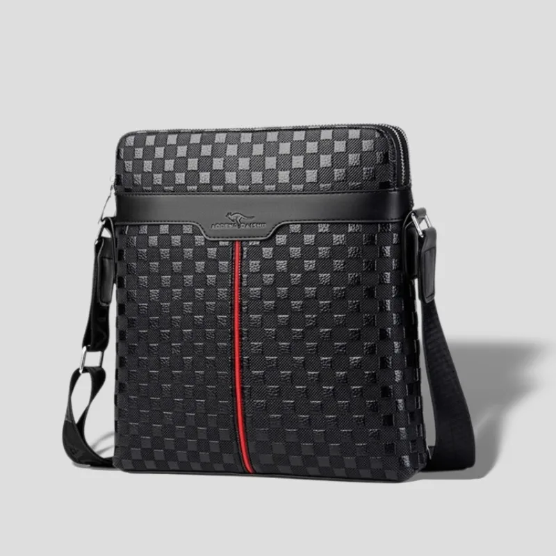 

New Style Double Zipper Men's Single Shoulder Bag Double Layer Messenger Bag Casual Backpack for Students Youth