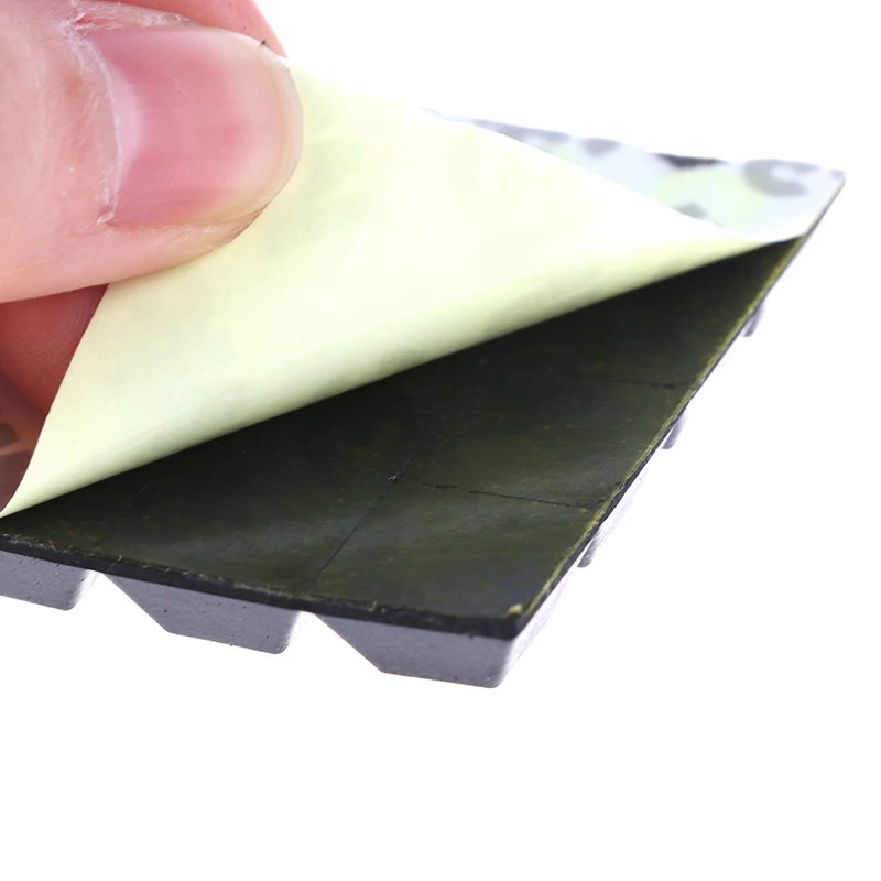 10/20/40pcs Square Rubber Feet Self-adhesive Bumper Door Buffer Black Furniture Cushion