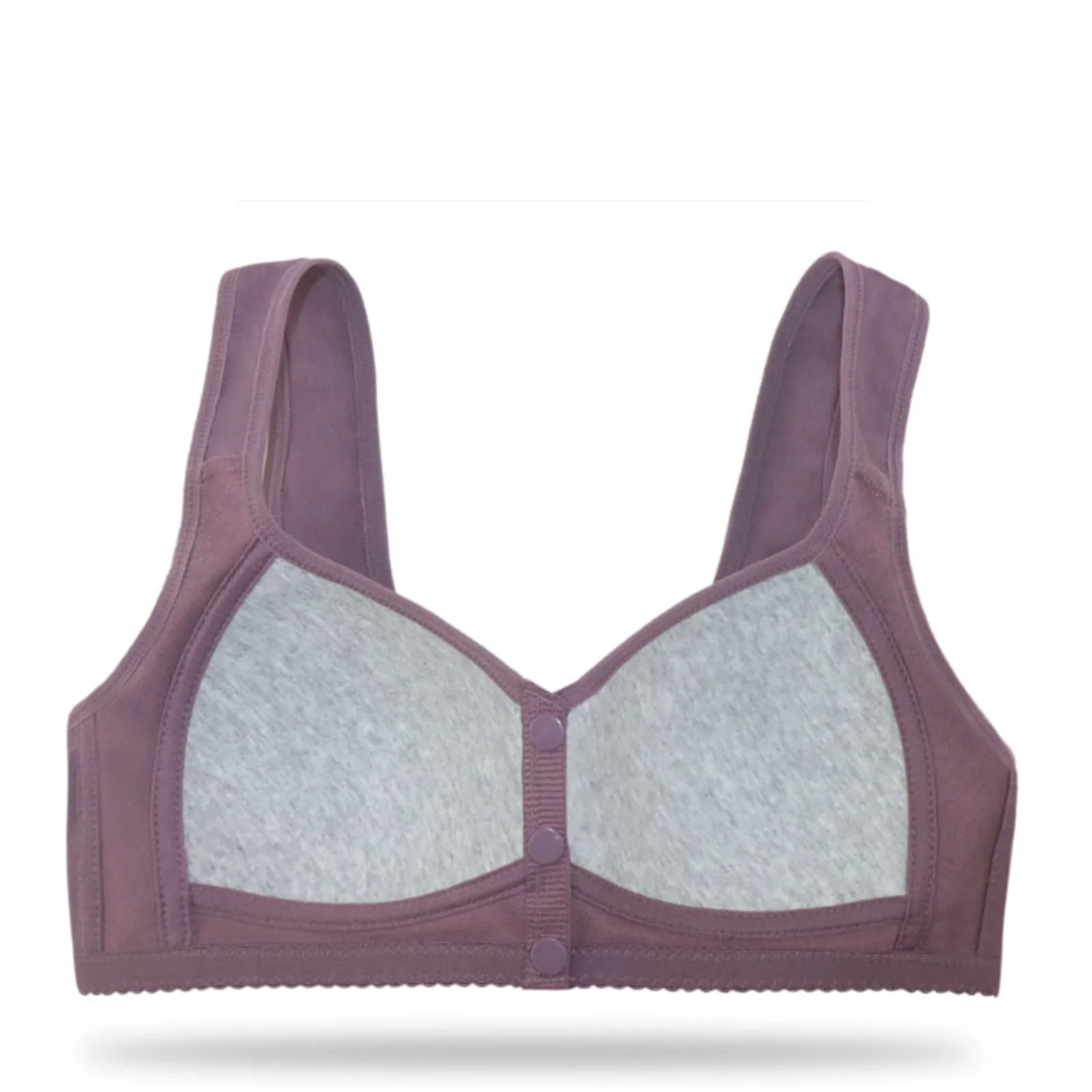 Women's Comfortable Daisy Bra with Convenient Front Button Bra for Sports Yoga Daily Wear School