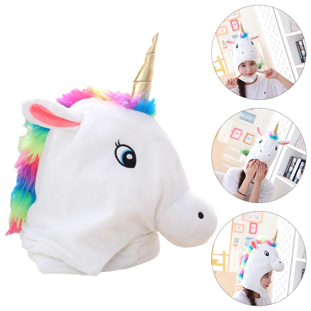 

Unicorn Headgear Performance Hat Hats Adjustable Comfortable Plush and Pp Cotton Headdress