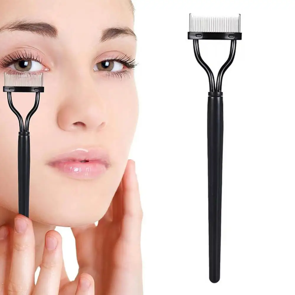 Peigne à cils en métal, guide applicateur de mascara, séparateur de cils, brosse à cils en métal pliable, outils de maquillage de beauté, 1 à 8 pièces