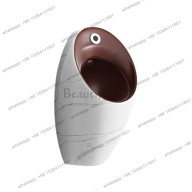 Retro wall-mounted urinal personalized color small apartment wall-mounted urinal