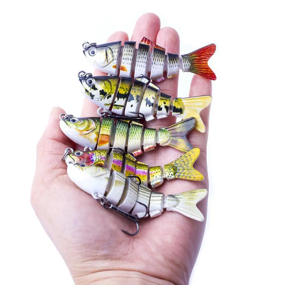 

7cm 8.5g Wobblers Pike Fishing Lures Artificial Bait 6 Sections Vivid Hard Bait Trolling Pike Carp Fake Fishing Lure