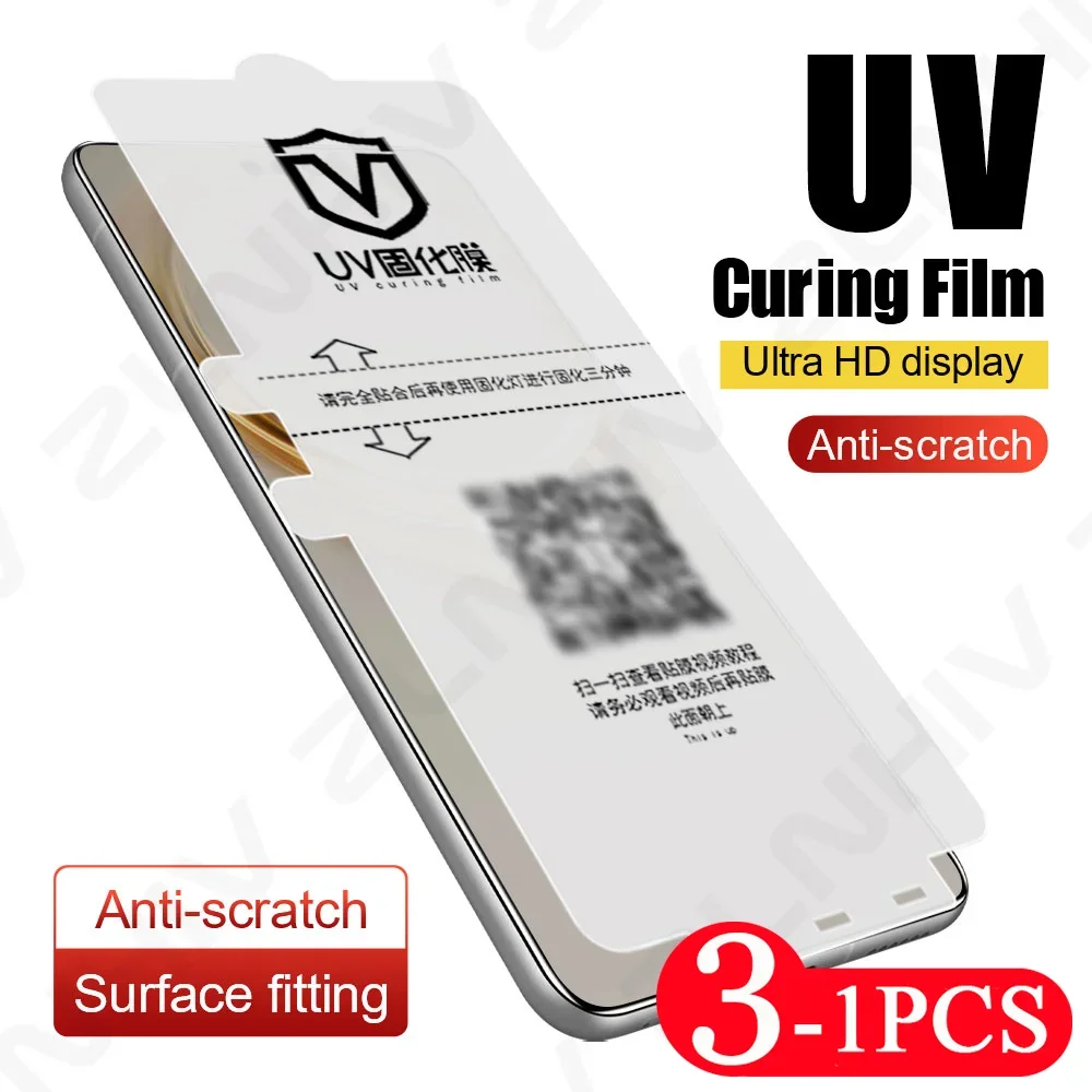 

3/2/1 Pcs UV light curing protective film for Huawei Mate 70 60 50 Nova 13 Not Glass screen protector 12 11 Pro Pura 70 Ultra
