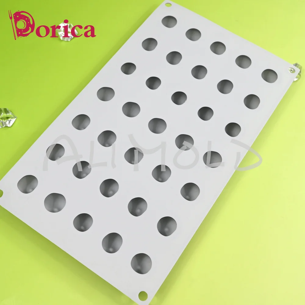 Dorica 35 Cavity Cherry Mousse Mold Fondant Chocolate French Dessert Cake Decorating Silicone Mould Kitchen Bakeware Accessories