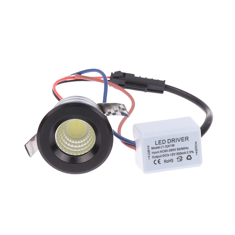 

Мини-светодиодный прожектор, светильник COB 3 Вт, 220 В/12 В, светильник для ювелирного шкафа, алюминиевый вырезанный отверстие 30 мм