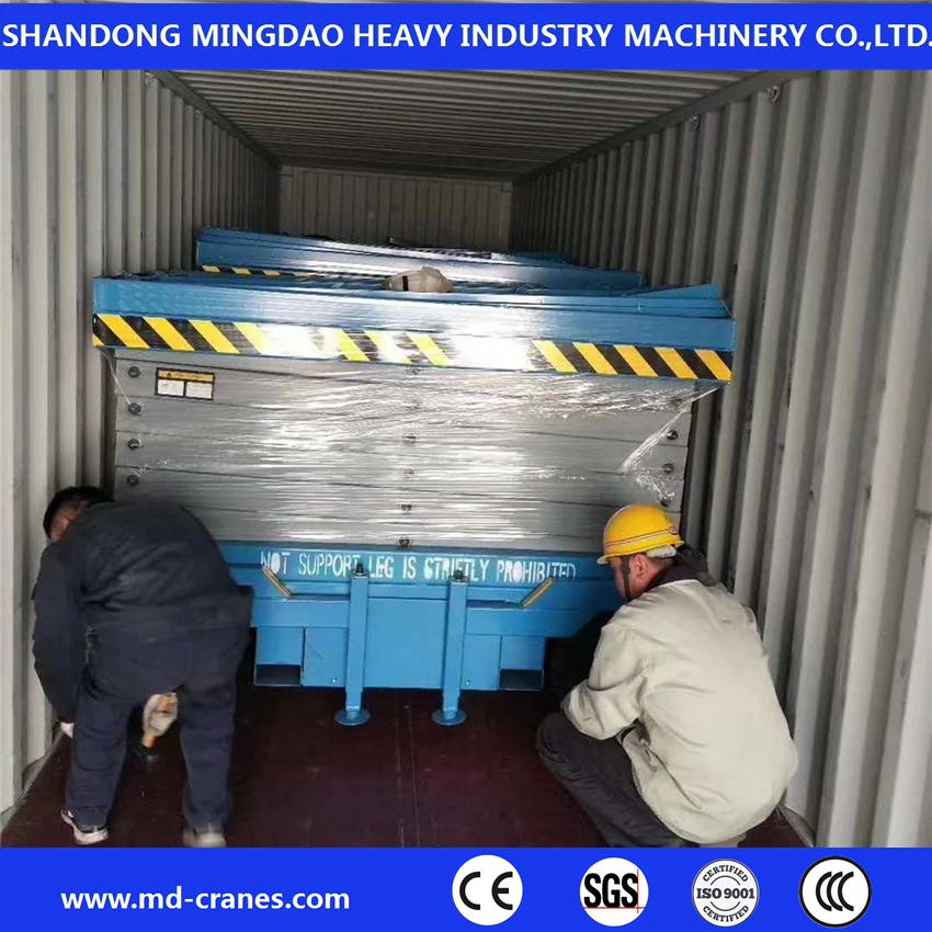 Table de travail de plate-forme élévatrice hydraulique à ciseaux à double cylindre pour atelier