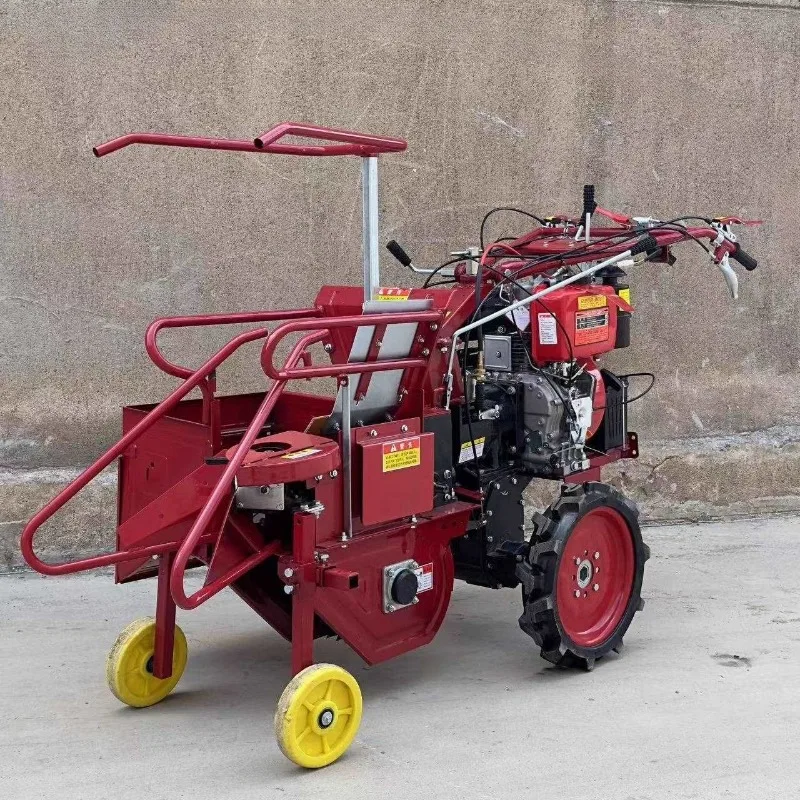 

Differential Steering Corn Harvester Small Diesel Harvesting Straw Crushing Single Row Cutting Table