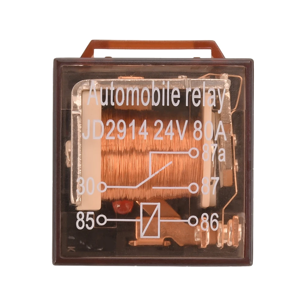 1Set Waterproof Automotive Relay Socket DC 12V 24V 5Pin 80A 100A Car Relay With SPDT Auto Relay Control Switch With Relay Socket