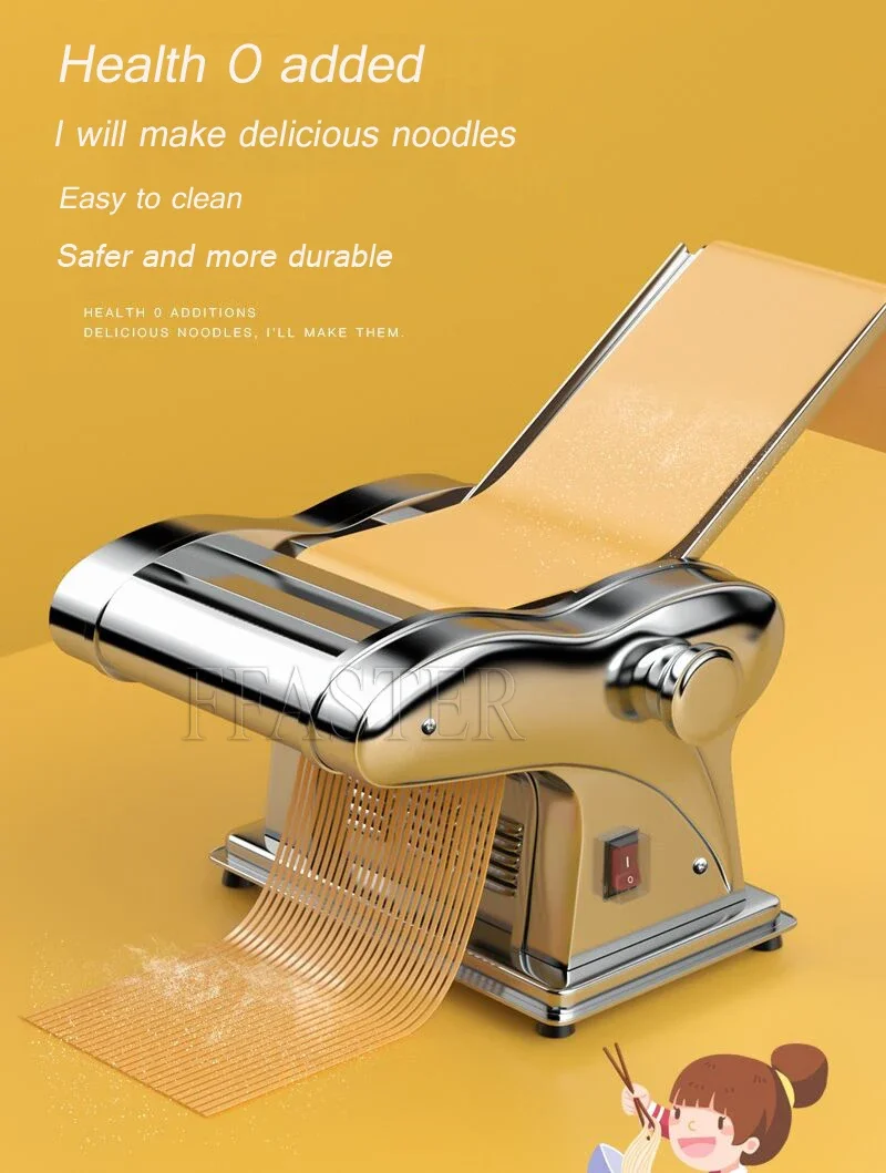 Buruimu Macchina elettrica per noodle Macchina per pasta Macchina per pressa per involucro di gnocchi in acciaio inossidabile per uso domestico commerciale