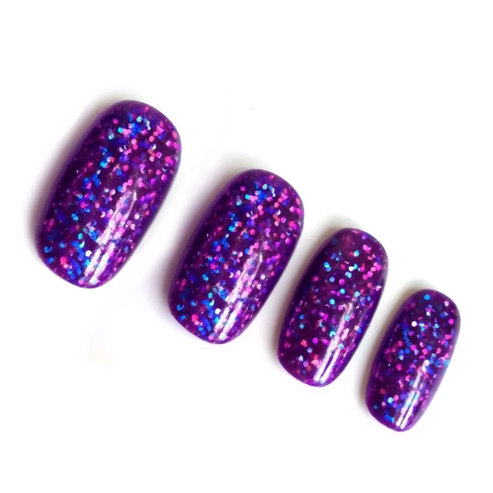 120M/롤 홀로그램 네일 전송 포일, 반짝이는 레이저 퍼플 효과 크리에이티브 DIY 매니큐어 디자인 데칼 및 아트