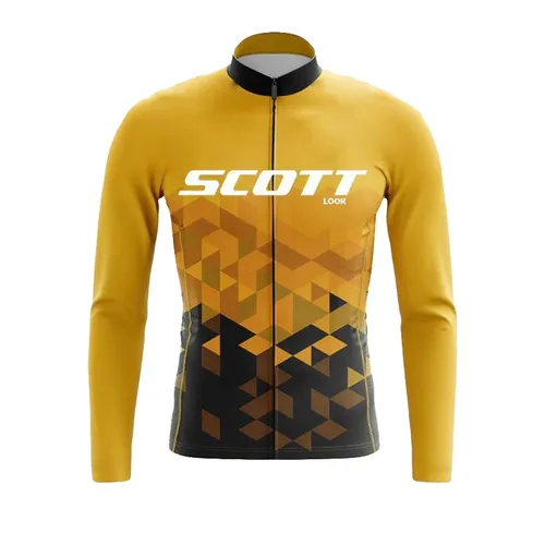 Imagen 2 del producto Camiseta de Ciclismo de manga larga de verano para hombre, Ropa de Ciclismo con protección UV, Ropa de Ciclismo de carreras, camisas para montar en bicicleta