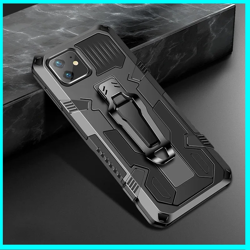 Suitable for Samsung S21Ultra mobile phone case A52 Mecha Warrior A72/A71 stand anti-fall Note20 protective case