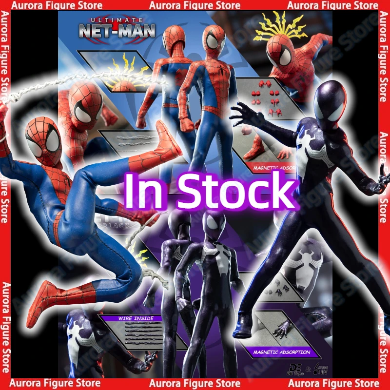 

В наличии 1/12 Мужской солдат Ultimate Netman Red/Black Spider DB Toys & 6in Studio SHF Аниме Фигурки Игрушки Модели ПВХ Подарок