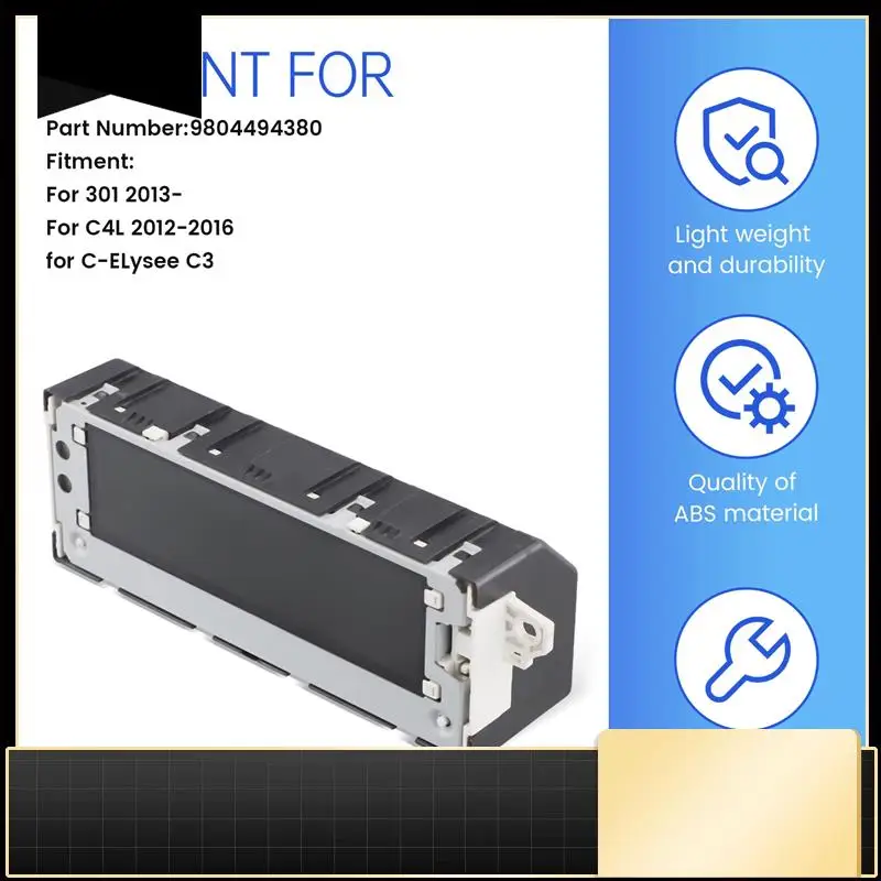 

Multi-Function Display Screen 9804494380 For 301 For Citroen C-Elysee C3 C4L Interior Replacement Parts