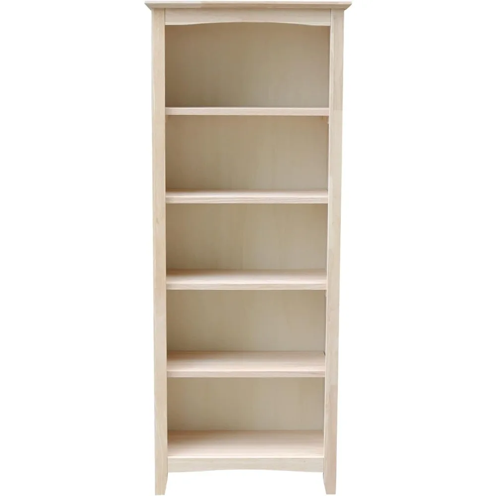 

IC International Concepts 60" High Solid Wood Shaker Style Bookcase