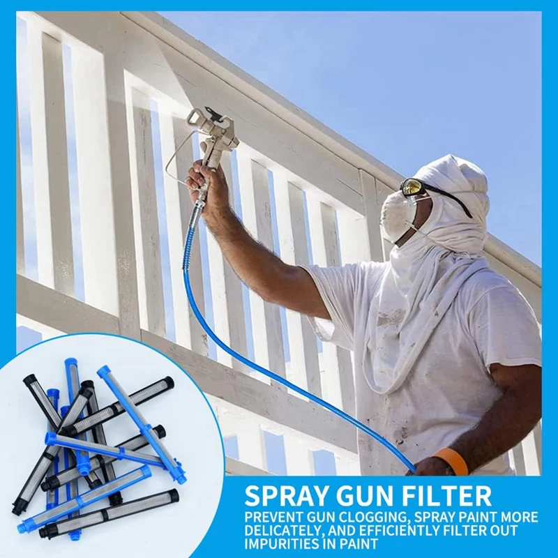 PORK-Filtre pour odorpulvérisateur sans air, 287033 et 287032, Latex 100 Mesh, Latex 60 Mesh, Entrepreneur II et Ftx II