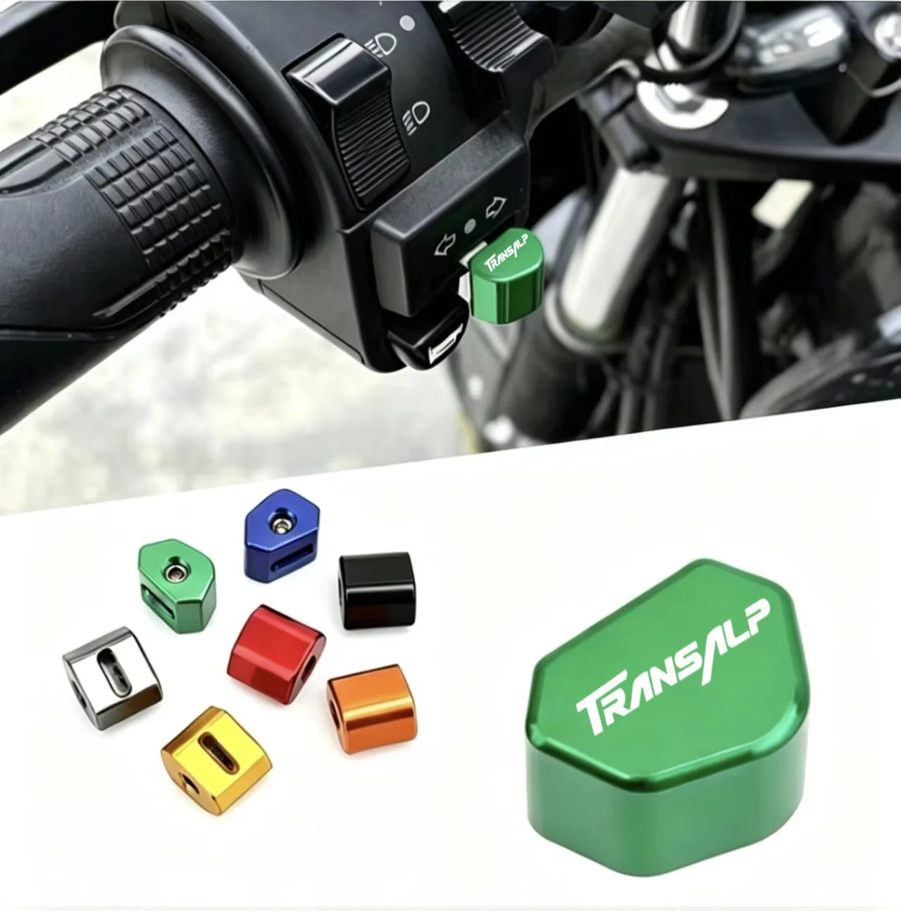 Latest Motorcycle Steering Signal Button And Front Lamp Switch for TRANSALP Series Models Compatible with Various Vehicles