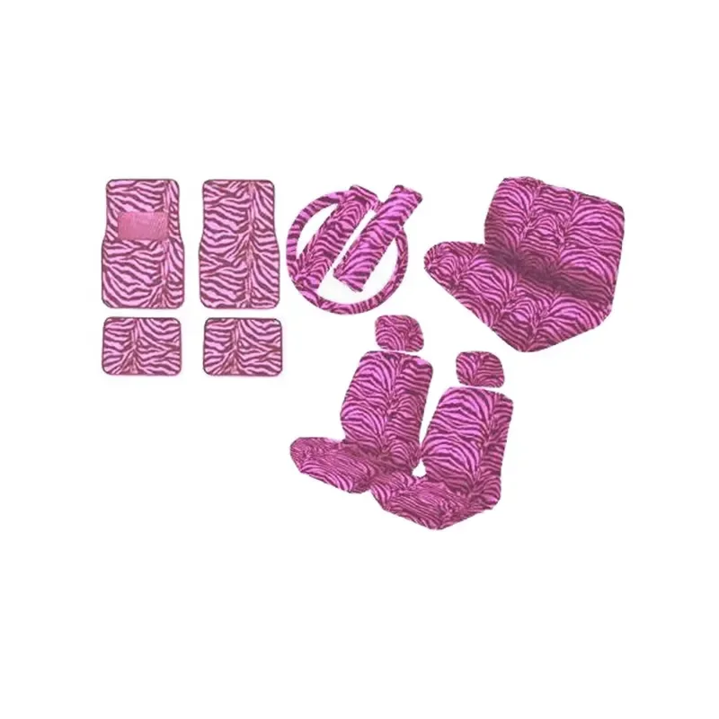 Universal Deluxe Leather Car Seat Cover Set Full Interior Accessories for Sedan SUV Truck Auto Cushion Protector