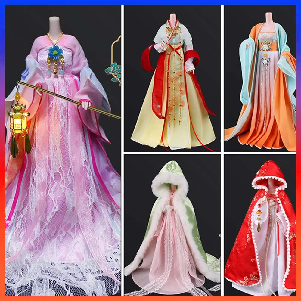 29cm BJD Fairy Ye Luoli Lce Spirit Princess Wearable 24 Seasons Casual Loose Ancient Hanfu 30cm BJD Doll Dressing Set Clothing