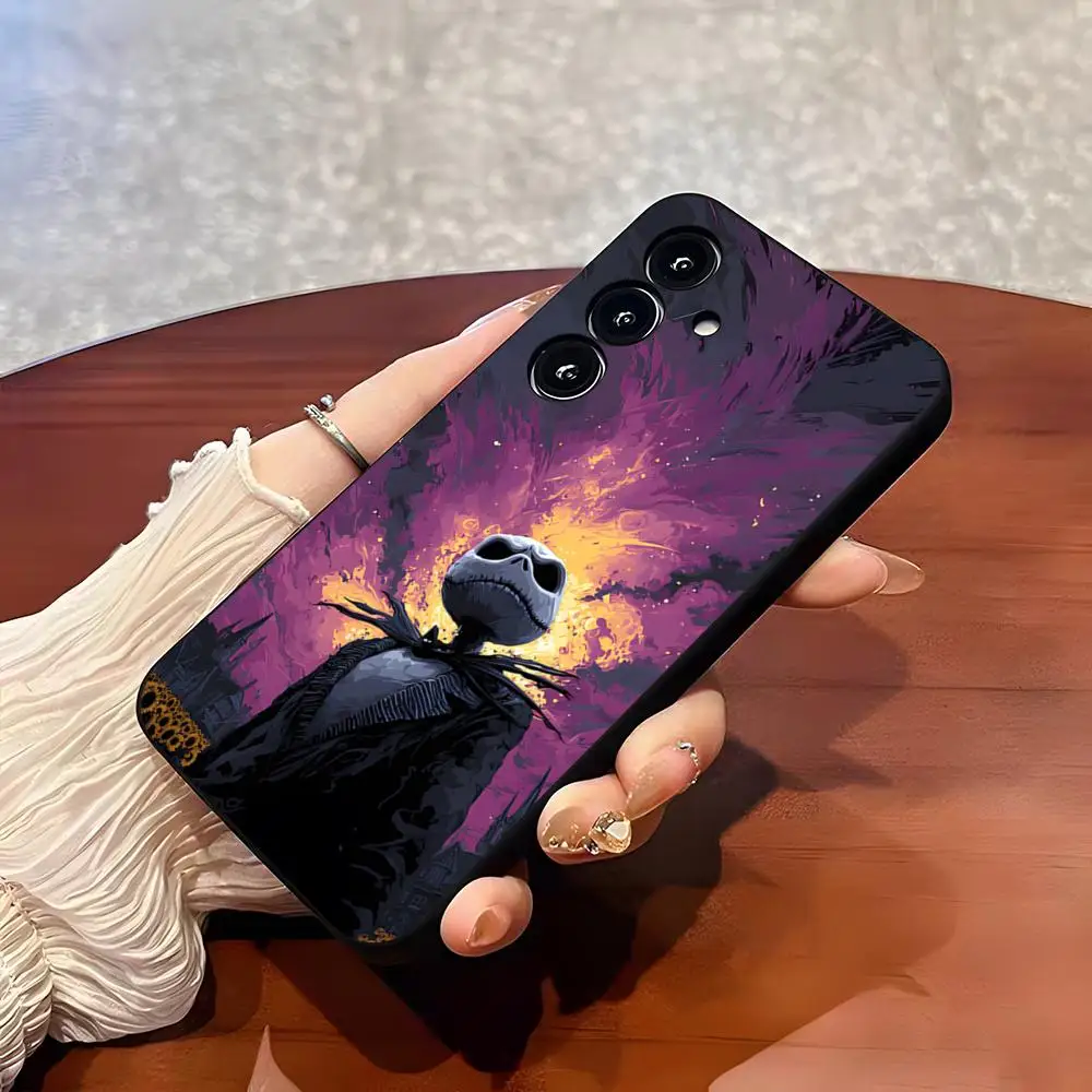 J-Jack Skellington Phone Case For Samsung A25 A13 A33 5G A54 A36 A35 A56 A52 A14 Shockproof Soft Cover