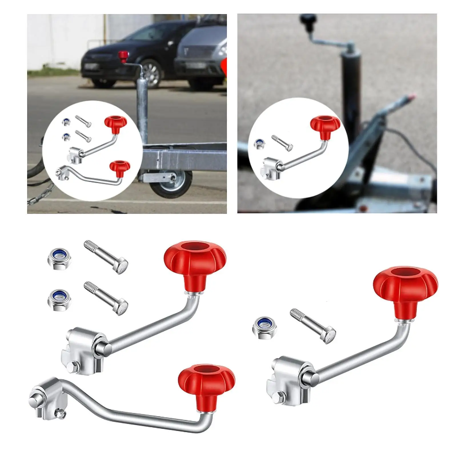 

Замена верхней ветровой ручки домкрата, кривошипная ручка домкрата прицепа, простая установка, болт, гайка, шайба для авторемонтных мастерских