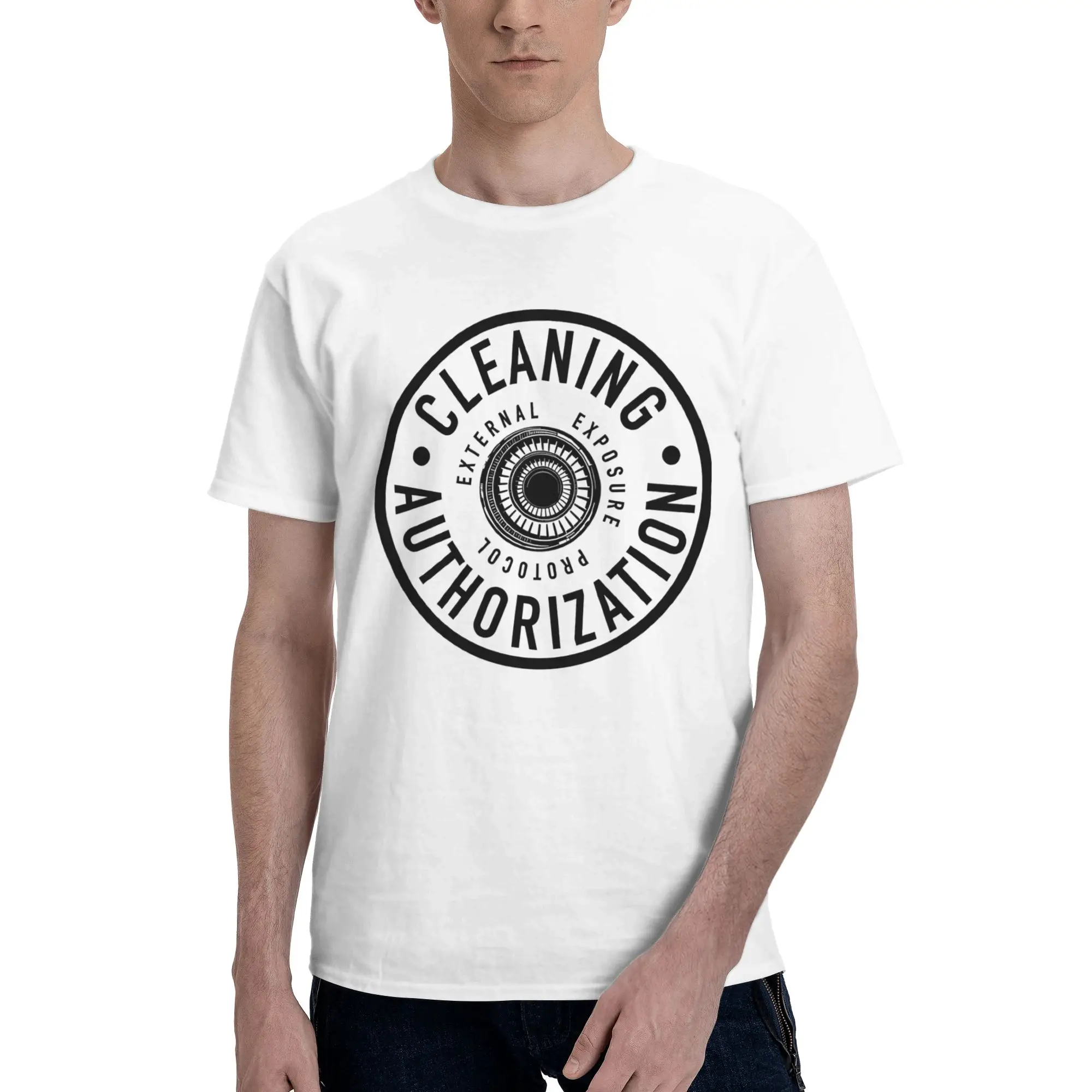 Camisetas para hombre de Silo Cleaning Authority, camisetas humorísticas con diseño de silo, camisetas de manga corta con cuello redondo, camisetas con estampado 100% de algodón