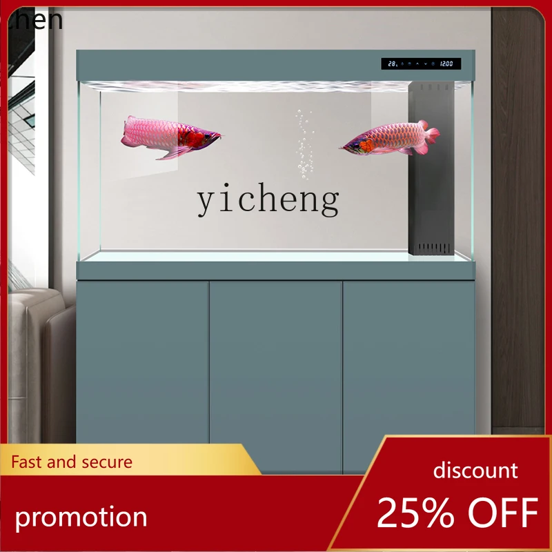 

YFY Large Living Room Large Home Bottom Worry Super White Hallway Dragon Fish Tank Modern 2023 New