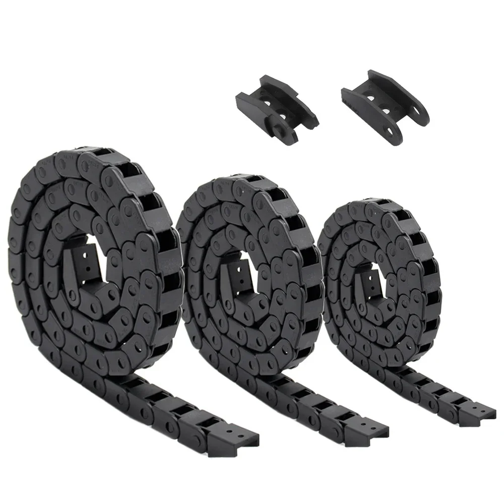 1 Meter Plastic Cable Chain 1M Wire Carrier Drag Chain with End Connector Chains for CNC Router Machine CNC Cable Channel