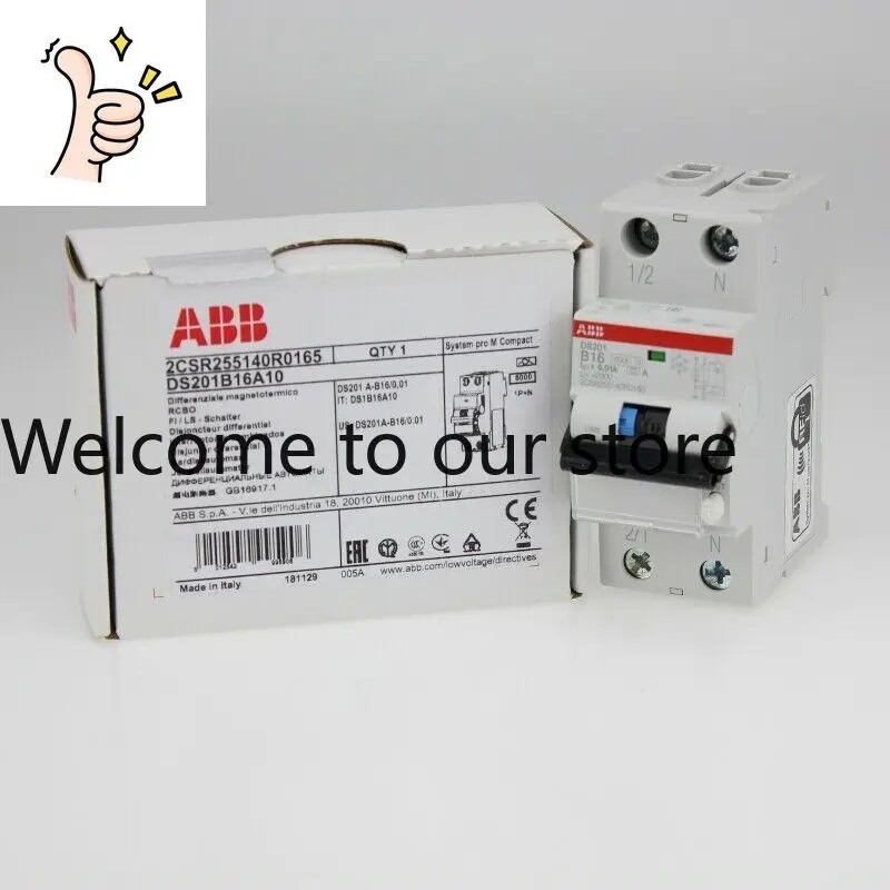 [Brand New Original Genuine] ABB Residual Current Action Circuit Breaker DS201-B16/0,01