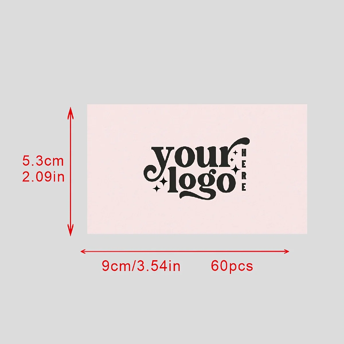 Sixty customizable business cards —— personalized small cards used for expressing thanks, and cards with customized brand logos. view 3