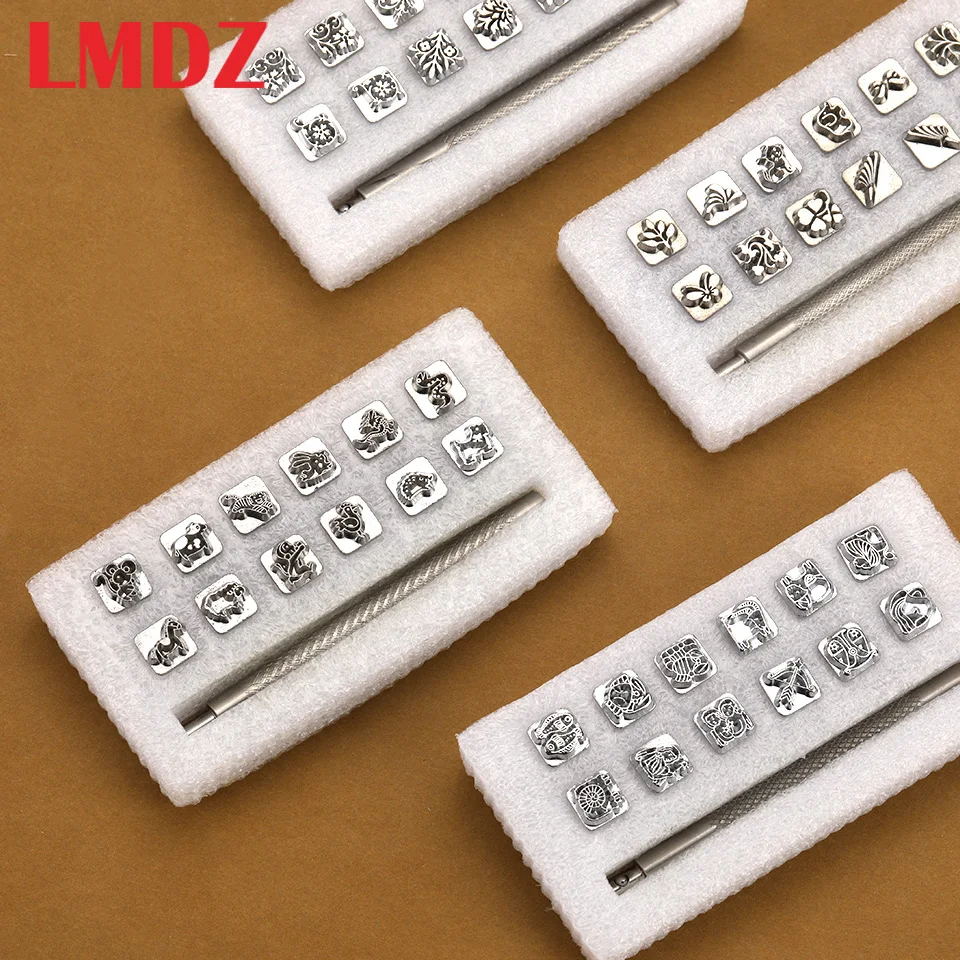 

LMDZ Leather Craft Stamping Tools 12pcs Leather Stamping Kit for Leathercraft