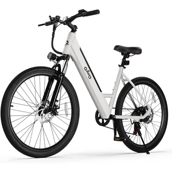 Image Electric Bike for Adults 26" Step-through Ebike with 2.1" Tire,Removable Battery,Peak 500W Motor Ebikes E Bicycle