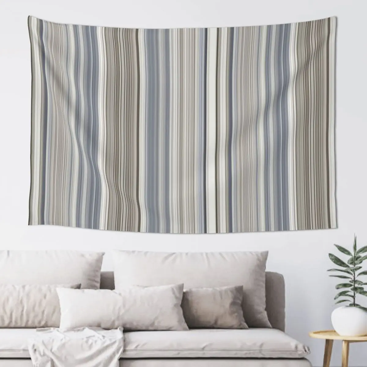 Blue Grey Tan Stripes Tapestry Cute Room Things Bedrooms Decor Tapestry