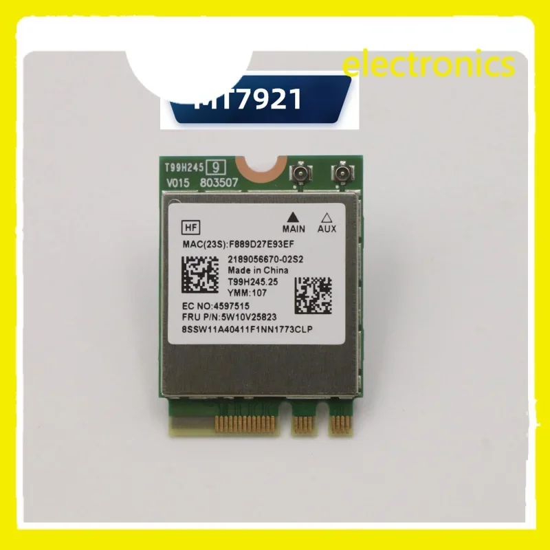 MT7921 for Lenovo WiFi6 Wireless Card 5.2 Bluetooth 5W10V25823 Lenovo notebook card