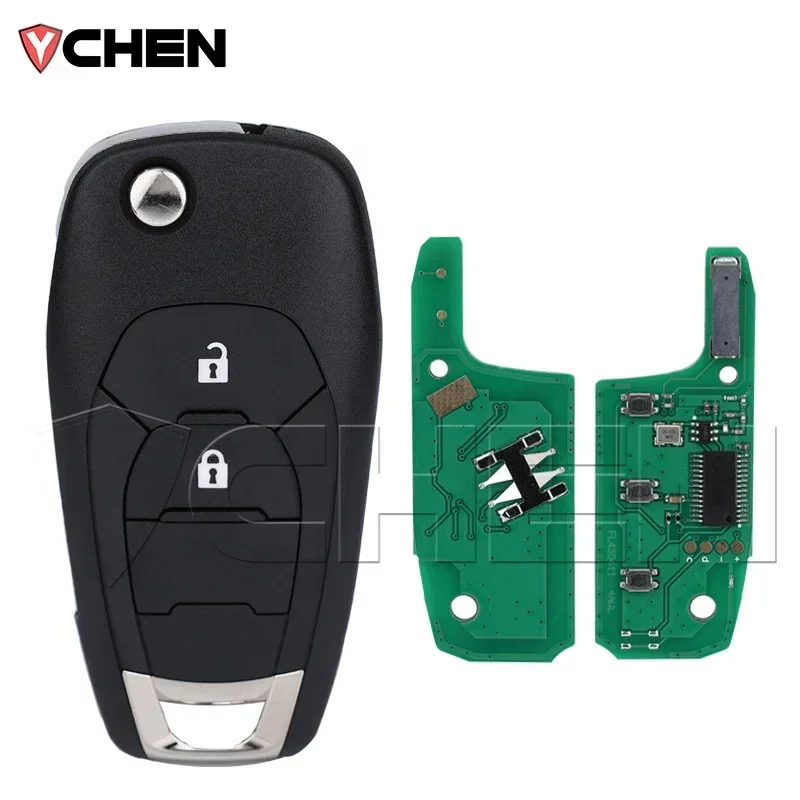 For Chevrolet Cruz 2015 Trax Sonic Spark 2021 Onix RS Aftermarket Flip Car key Remote Control 433.92 FSK 4A chip 2/3 buttons