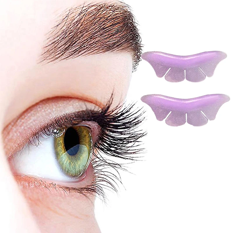 1 par de almohadillas de silicona para levantamiento de pestañas, permanente de pestañas de mariposa, rizador 3D, parches para ojos, herramientas aplicadoras, accesorios de extensión de pestañas