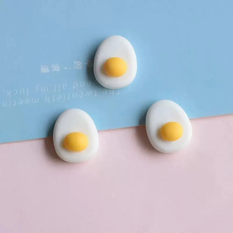 20 Pcs New Cute Mini Kawaii Lovely Egg Yolk Resin Cabochons Scrapbook Diy Wedding Jewellery Hairpin Accessories A63