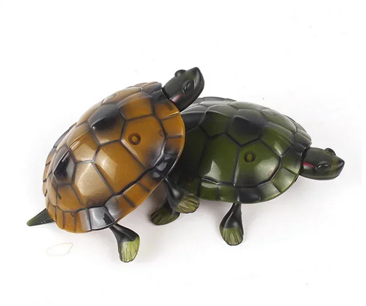 [Funny] Trick electronic pet RC simulation sound & light Tortoise robot model prank toy remote control smart animal kids gift