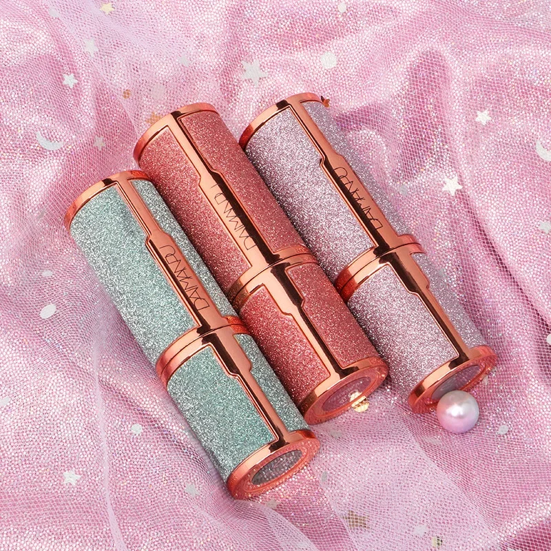 Temperature Change Glitter Lipstick Matte Waterproof Long Lasting Diamonds Lipsticks Non Stick Red Pink Lip Tint Makeup Cosmetic