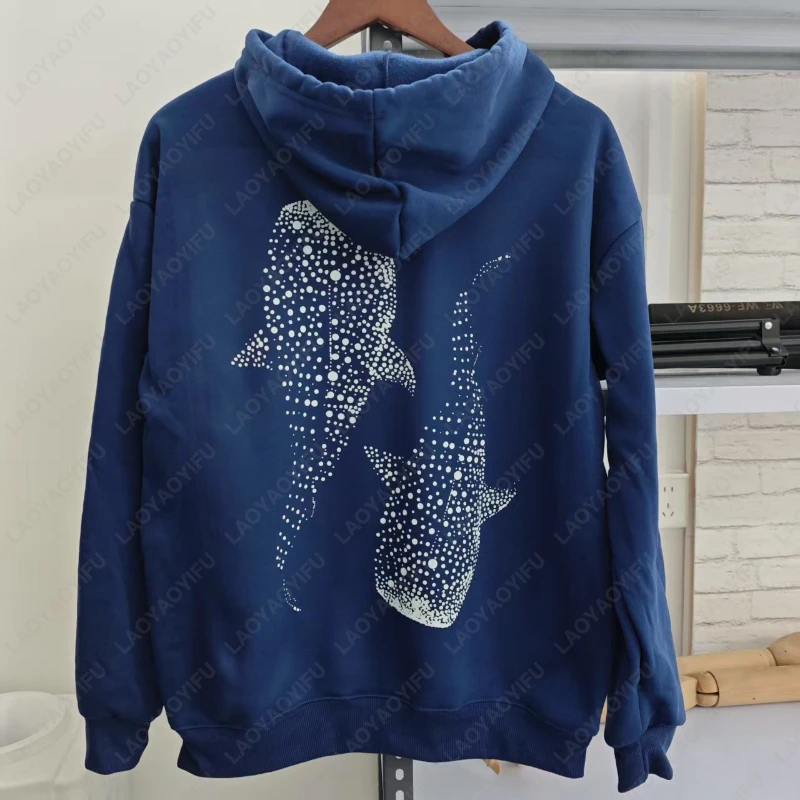 Whale Fish Sea Life Hoodie Pullover for Ocean Lovers Men Women Gift Diving Coconut Beachy Girl Autumn Fashion Sweatshirt Gifts